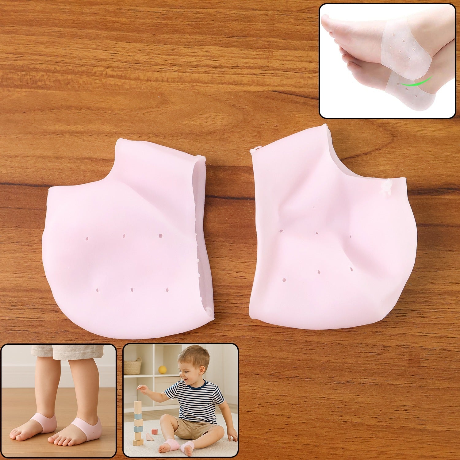 Kid Silicone Heel Protectors (1 Pair) Kid Silicone Heel Protectors (1 Pair)